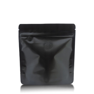 Black with ziplock + valve 350 ml (100 pcs)
