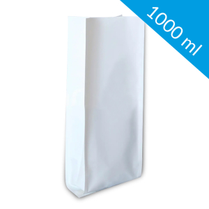 Side Gusset Bags white 1000 ml (100 pcs)
